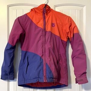 Burton Kids Snowboard Ski Jacket youth small DryRide Coat geometric Winter Gear